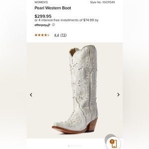Like new Ariat Pearl Western Boots